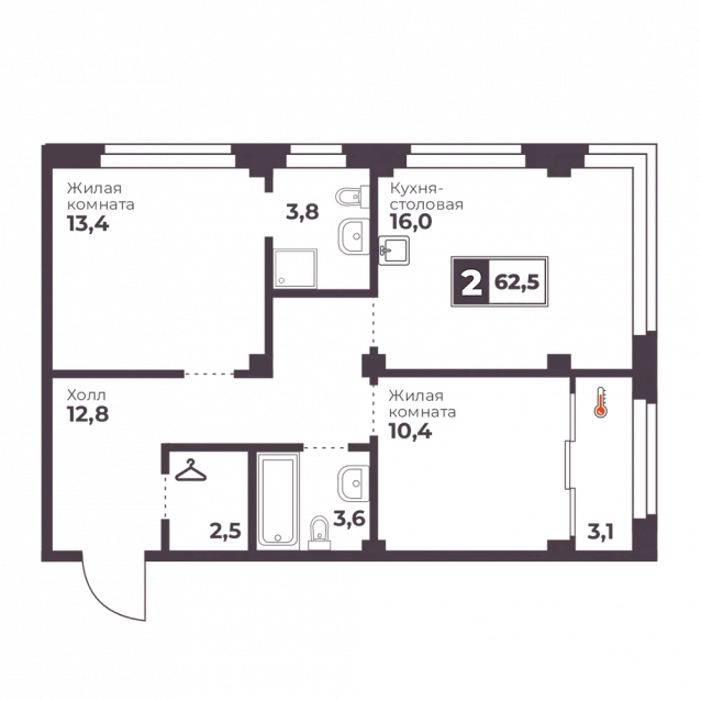 2-комнатная