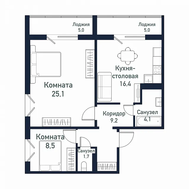 2-комнатная