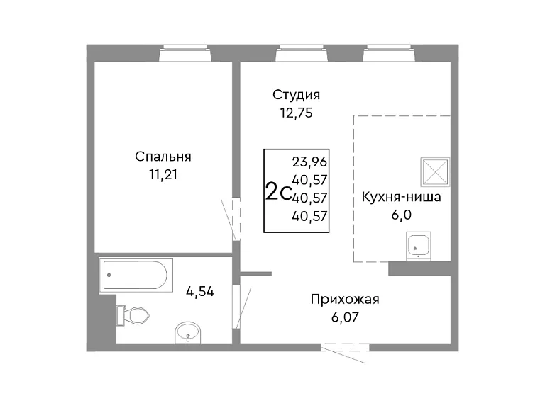 1-комнатная