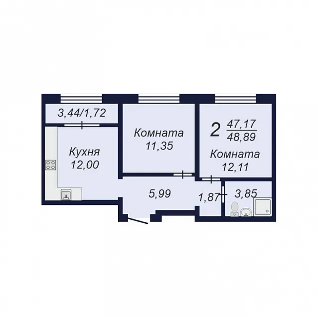 2-комнатная